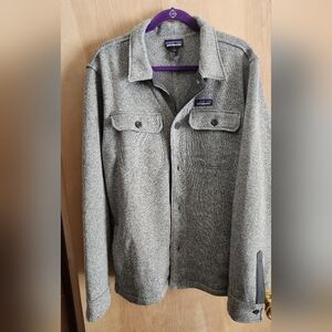 Patagonia Gray Better Sweater Shirt Jacket. Size Large